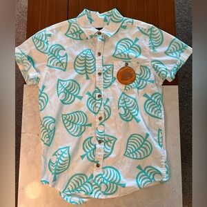 Animal Crossing: New Horizons Tom Nook Button-Up Shirt Cosplay Costume S